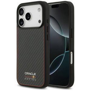 Red Bull kevlár logós tok Matt MagSafe iPhone 17 Pro-hoz fekete