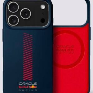 Red Bull szilikon Powerbar MagSafe tok iPhone 17 Pro-hoz Navy kék