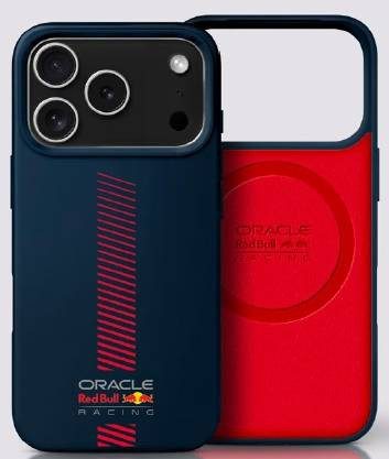 Red Bull szilikon Powerbar MagSafe tok iPhone 17 Pro-hoz Navy kék