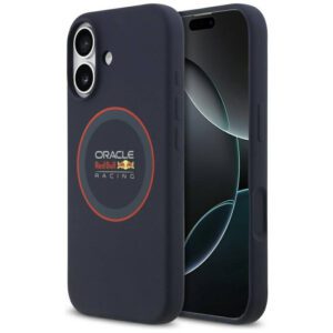 Red Bull szilikon Red Ring MagSafe tok iPhone 17-hez Tengerészkék