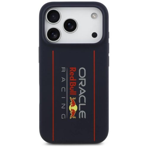 Red Bull szilikon túlméretezett függőleges logós MagSafe tok iPhone 17 Pro-hoz Navy Blue - Image 2
