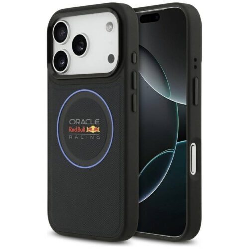 Red Bull tok Red Bull hálós kék gyűrű és fémgombok MagSafe iPhone 17 Pro navy tokhoz