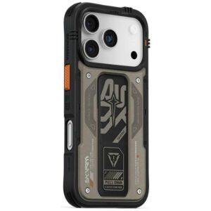Skinarma Aegis tok iPhone 17 Pro mágneses töltés + markolat állvány szürke