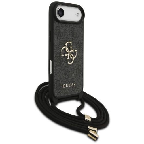 Tojás Guess 4G Big Logo zsinór Stap Crossbody iPhone Air fekete - Image 2