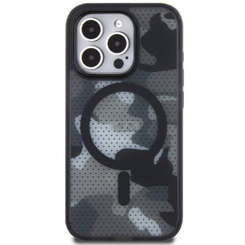 Tumi TUHMP15LTCAMK Frosted Camo Print MagSafe-kompatibilis tok iPhone 15 Pro - fekete - Image 2