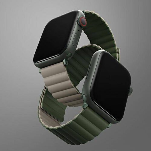 UNIQ Revix szíj Apple Watch 42 / 44 / 45 / 49 mm - zöld-szürke - Image 2