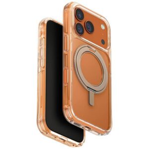 UNIQ Swivix tok iPhone 17 Pro 360 forgatható rugós állvány arany színű