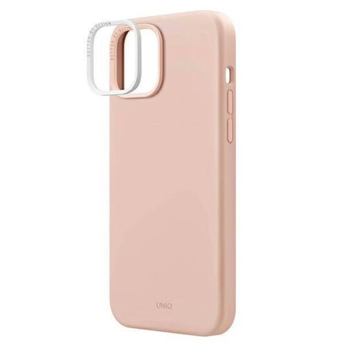 UNIQ etui Lino Hue iPhone 14 Plus 6.7" Magclick töltés rózsaszín tok - Image 2