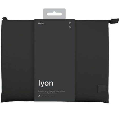 UNIQ etui Lyon laptop tok 14" fekete Vízálló RPET - Image 2