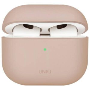 UNIQ tok Lino AirPods 4 szilikon rózsaszín pirítós