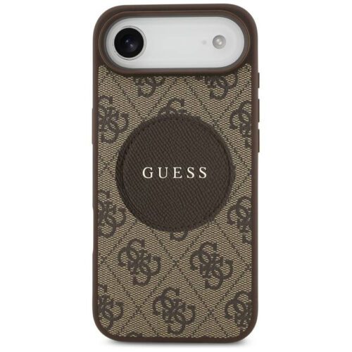 tok Guess 4G Circle Classic Logo MagSafe klasszikus logó iPhone Air barna színű tokhoz - Image 2