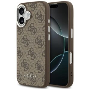tok Guess 4G Classic Logo MagSafe iPhone 17 barna tokhoz