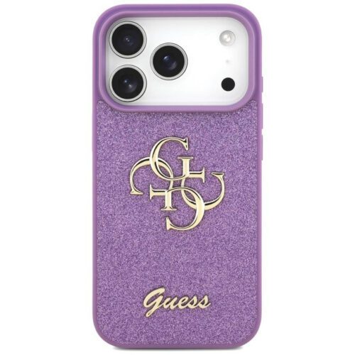 tok Guess Fixed Glitter Big 4G iPhone 17 Pro lila tokhoz - Image 2