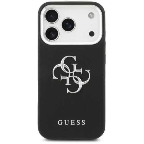 tok Guess szemcsés Big 4G klasszikus logó iPhone 17 Pro fekete - Image 2