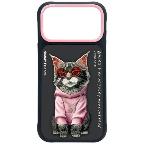 tok Nimmy szemüveg Cool Cat iPhone 17 Pro-hoz fekete