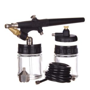 Airbrush készlet modellezéshez 2 tartállyal