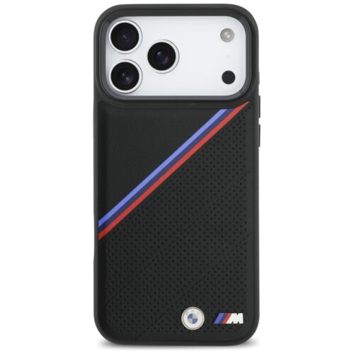 BMW M tricolor fém logó MagSafe tok iPhone 17 Pro Max fekete - Image 2