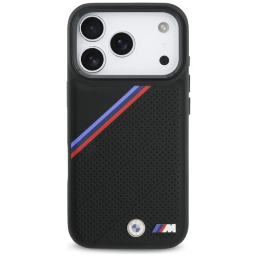 BMW M trikolor fém logó MagSafe tok iPhone 17 Pro fekete - Image 2