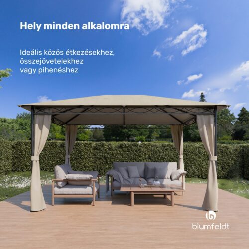 Blumfeldt Mondo 3x4 pavilon fémkerettel és 4 oldalfallal - Image 6