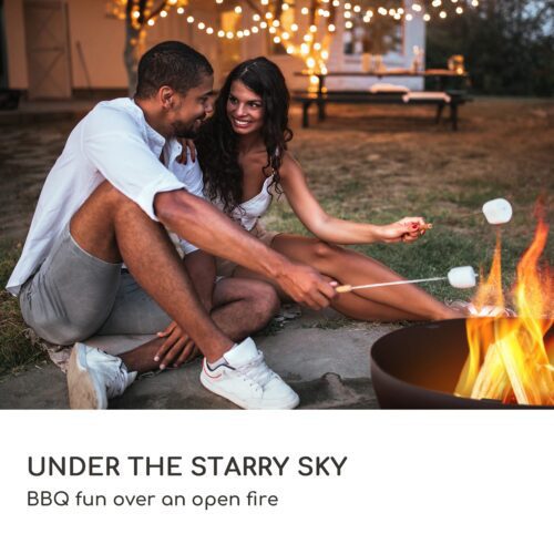 kerek tűzrakóhely grillel