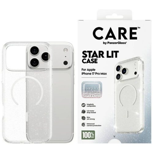 CARE by PanzerGlass Flagship Urban Explorer w. Fehér MagSafe tok iPhone 17 Pro Max Star Lit számára