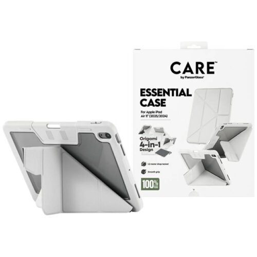 Care by PanzerGlass Y hajtogatott tok iPad Air 11" (2024/2025) világosszürke tokhoz