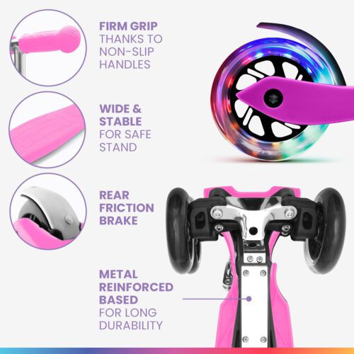 Fun pro ONE gyermek roller 3-6 éves korig LED kerekek összecsukható 50 kg-ig állítható magasságú - Image 2