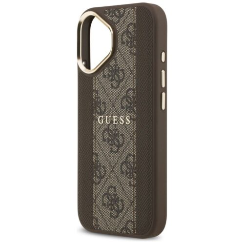 GUESS tok IPHONE 17 kompatibilis MagSafe GUHMP17SPG4SEMCW (PU W/ 4G csíkkal) barna - Image 2