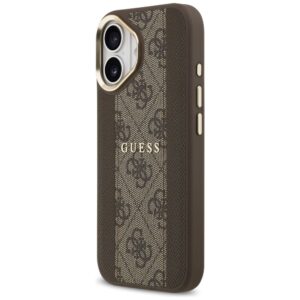 GUESS tok IPHONE 17 kompatibilis MagSafe GUHMP17SPG4SEMCW (PU W/ 4G csíkkal) barna