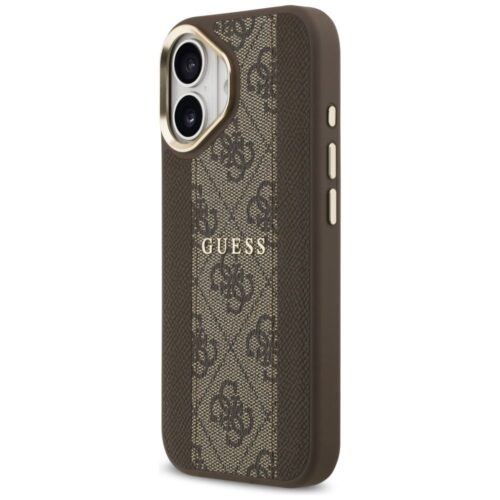 GUESS tok IPHONE 17 kompatibilis MagSafe GUHMP17SPG4SEMCW (PU W/ 4G csíkkal) barna