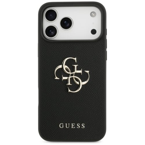 Guess szemcsés Big 4G & Classic Logo tok iPhone 17 Pro Max készülékhez fekete - Image 2