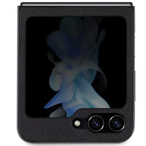 Karl Lagerfeld KLHCZF5SAKCNPK Sam Z Flip5 F731 keménytok fekete Saffiano Karl&Choupette Pin - Image 2