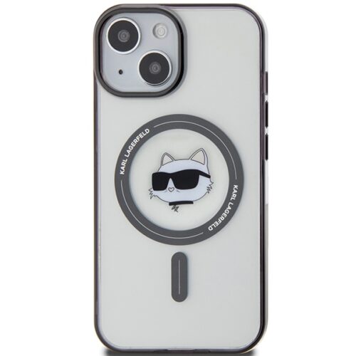 Karl Lagerfeld KLHMP15SHCHNOTK iPhone 15 6.1" átlátszó keménytok IML Choupette's Head MagSafe - Image 2