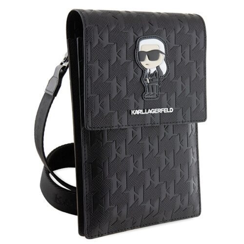 Karl Lagerfeld táska KLWBSAKHPKK fekete Saffiano monogram ikonikus - Image 2