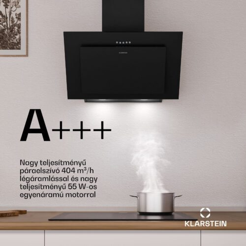 Klarstein Athena ferde páraelszívó | kivezetéses és keringtetett üzemmód | 404 m³/h | 56 W | 60 cm - Image 4