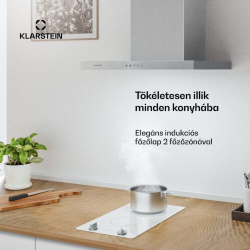 Klarstein Kochheld indukciós főzőlap | Elegáns és erőteljes | 2 főzőzóna | 3500 W | 30 cm - Image 4