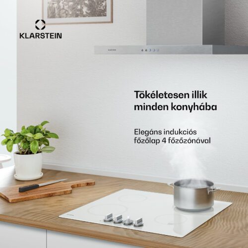 Klarstein Kochheld indukciós főzőlap | Elegáns és erőteljes | 4 főzőzóna | 7000 W | 60 cm - Image 2
