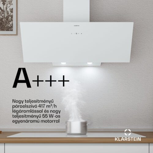 Klarstein Laurel ferde páraelszívó | elszívó és keringtető üzemmód | biztonsági üveg | 417m³/h | 90cm - Image 4