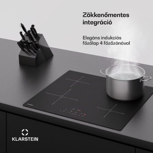 Klarstein PowerGlide indukciós főzőlap | karcálló felület | 4 főzőzóna | 7400 W | 60 cm - Image 4