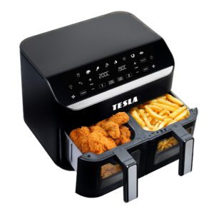 TESLA AirCook Q460 XXL DualZone dupla forrólevegős sütő