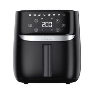 TESLA AirCook Q55 XL többfunkciós digitális forrólevegős sütő (fekete színű)