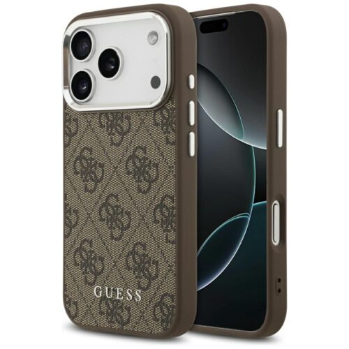 Tojás Guess 4G Classic Logo MagSafe iPhone 17 Pro Max készülékhez barna