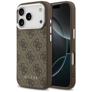 Tojás Guess 4G Classic Logo MagSafe iPhone 17 Pro barna tokhoz