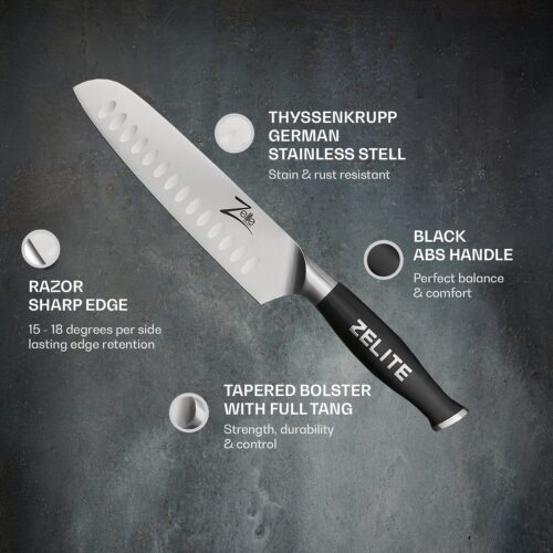 7" santoku kés