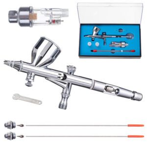 Airbrush pisztoly 3 fúvókával és vízleválasztós légszűrővel Technic HS-80KF (0.2