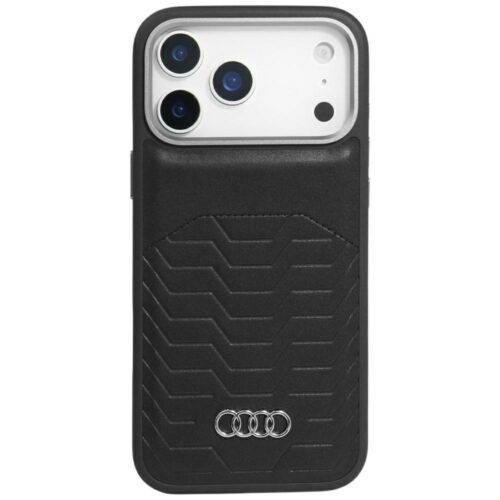 Audi GT Szintetikus bőr MagSafe tok iPhone 17 Pro Max készülékhez fekete