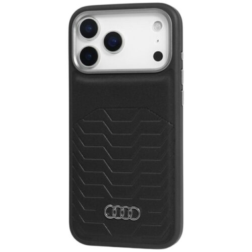 Audi GT tok Szintetikus bőr MagSafe tok iPhone 17 Pro-hoz fekete - Image 2