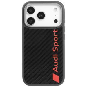 Audi R8 szénszálas tok MagSafe iPhone 17 Pro iPhone 17 Pro fekete