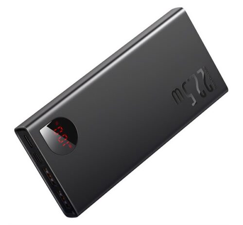 BASEUS ADAMAN METAL vésztöltő 2 USB aljzat / Type-C aljzat (10000 mAh