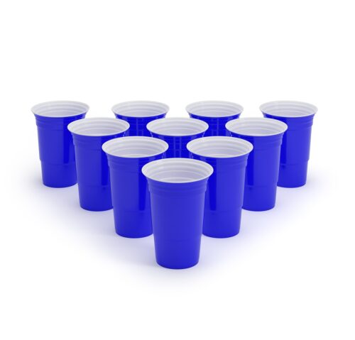kék beer pong party poharak